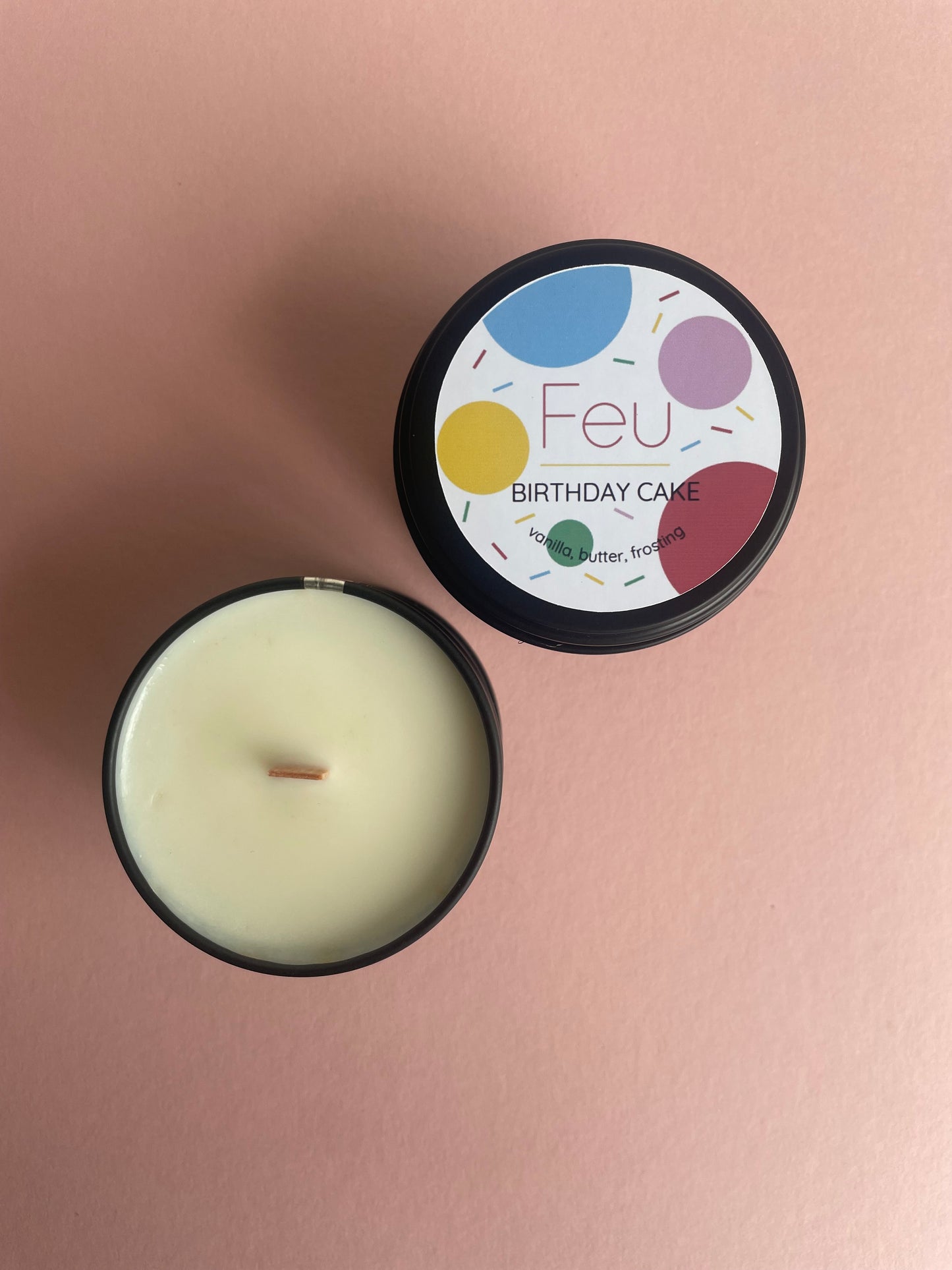 Birthday Cake Candle - vanilla, butter and frosting