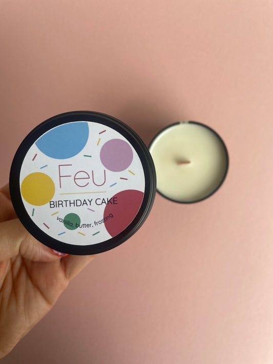 Birthday Cake Candle - vanilla, butter and frosting